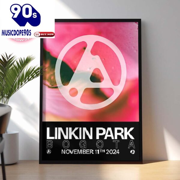 Linkin Park Live Show Concert Poster For Coliseo Medplus In Bogota Colombia On November 11th 2024 Canvas