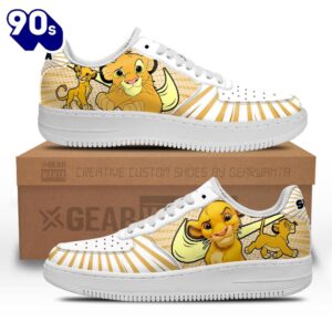 Lion King Simba Air Sneakers Custom 2 Lion King Simba Air Sneakers Custom