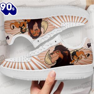 Lion Scar Air Sneakers Custom Villain The Lion King