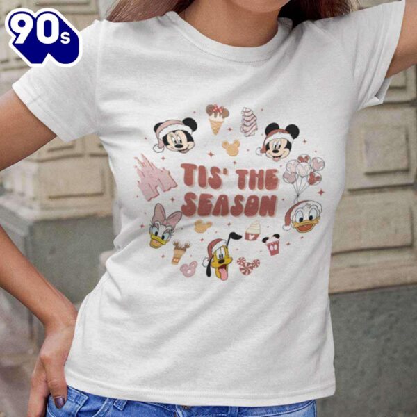 Little Things Tis’ the Season Mickey and Friends Christmas T-Shirt Disney