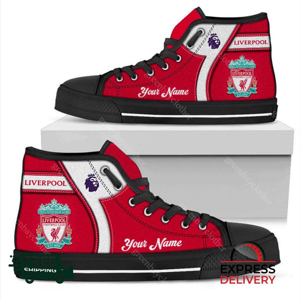 Liverpool F.C Personalzied High Top Canvas Shoes Liverpool F.C Personalzied High Top Canvas Shoes