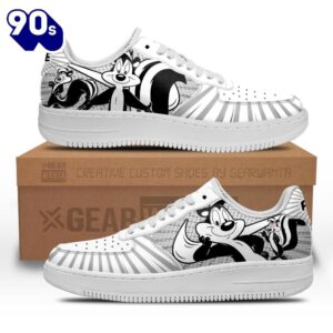 Looney Tunes Pepe Air Sneakers Custom 2 Looney Tunes Pepe Air Sneakers Custom