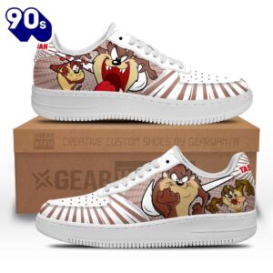 Looney Tunes Tasmanian Devil Air Sneakers Custom