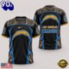 Los Angeles Chargers 2026 NFL Hunting Camo 3D Shirt, NFL Trending Shirt