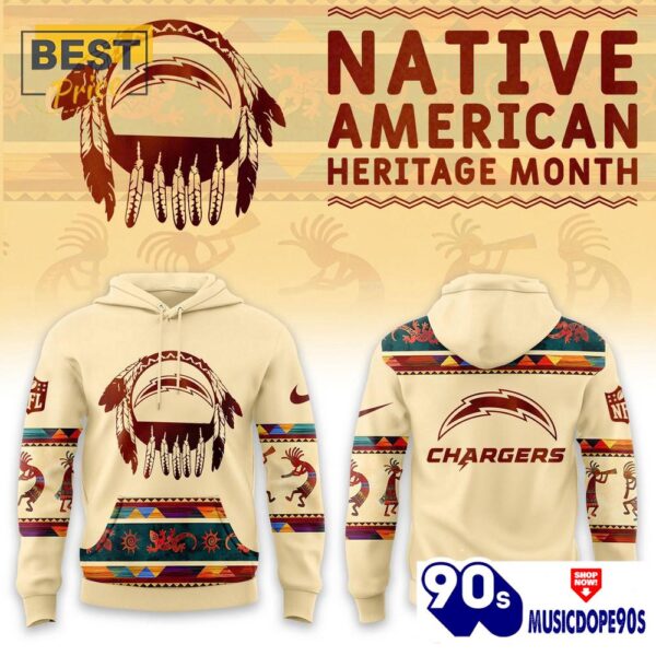 Los Angeles Chargers America Native Edition Hoodie, Jogger, Cap