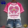 Los Angeles Chargers NFL Breast Cancer Awareness Faith Hope Love 2026 Unisex T Shirt, NFL Trending Shirt