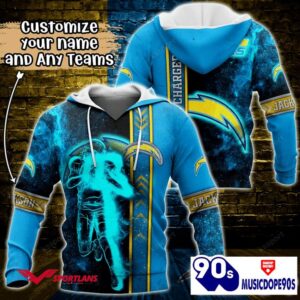 Los Angeles Chargers NFL Custom Name 3D Hoodie Teams Shirt For Fans