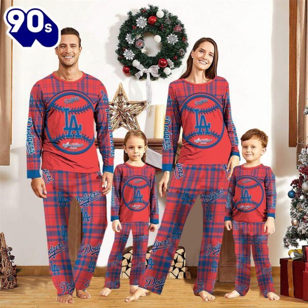 NCAA Family Pajama Sets  Los Angeles Dodgers Pajamas Personalized Your Name