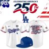 Los Angeles Dodgers USA 250th Anniversary Commemorative Baseball Jersey