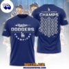 Los Angeles Dodgers x World Series 2025 Champions Blue 3D T-Shirt