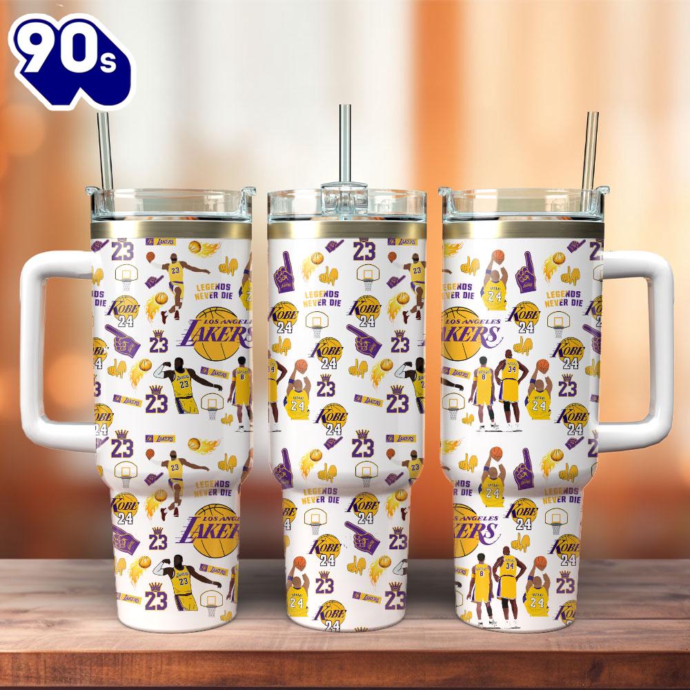 Los Angeles Lakers Basketball NBA Sport Custom Stanley Quencher 40oz Stainless Steel Los Angeles Lakers Basketball NBA Sport Custom Stanley Quencher 40oz Stainless Steel