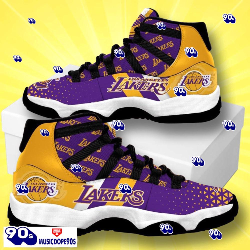 Los Angeles Lakers Basketball Team Air Jordan 11 Best Sneakers For Men Women Fans Los Angeles Lakers Basketball Team Air Jordan 11 Best Sneakers For Men Women Fans