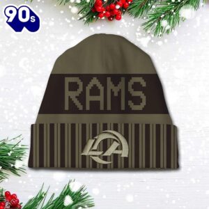 Los Angeles Rams 2025 Salute to Service Beanie Hat