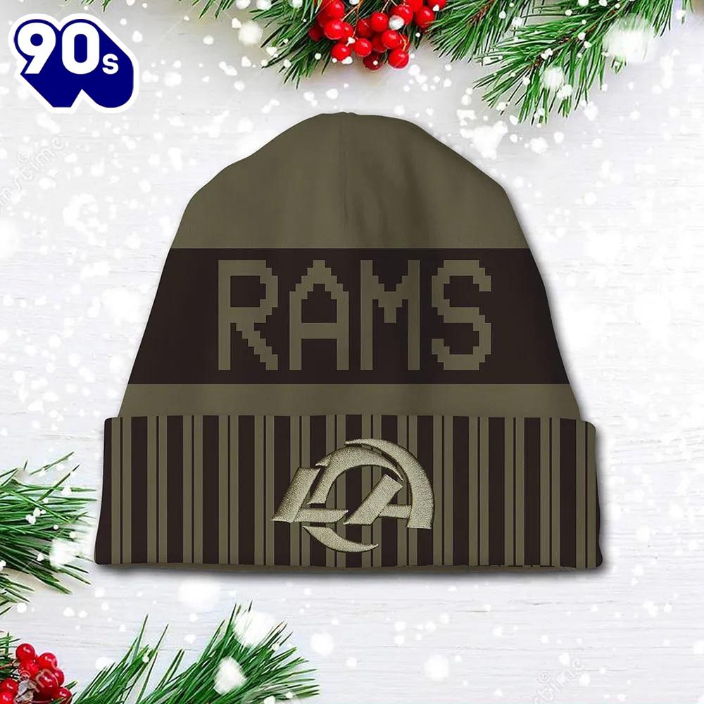 Los Angeles Rams 2025 Salute to Service Beanie Hat Los Angeles Rams 2025 Salute to Service Beanie Hat