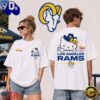 Los Angeles Rams NFL Kitty Burger Game Day Unisex 3D Shirt, NFL Trending Shirt