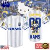Los Angeles Rams NFL Kitty Game Day Custom Baseball Jersey Shirt , Trending NFL Jersey