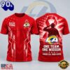 Los Angeles Rams NFL RED Friday One Team One Mission Patriotic Soldier Tribute T Shirt, NFL Trending Shirt