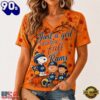 Los Angeles Rams NFL Snoopy Peanuts Fall Season V Neck T Shirt, NFL Fan V Neck Shirt