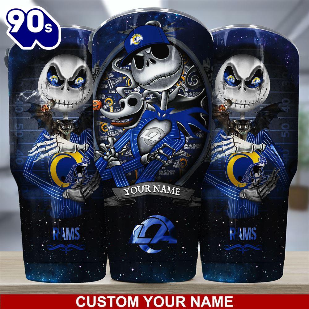 Los Angeles Rams NFL-Custom Tumbler Jack The Nightmare Before Christmas Los Angeles Rams NFL-Custom Tumbler Jack The Nightmare Before Christmas