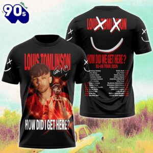 Louis Tomlinson How Did We Get Here EU-UK Tour 2026 Limited Edition Shirts