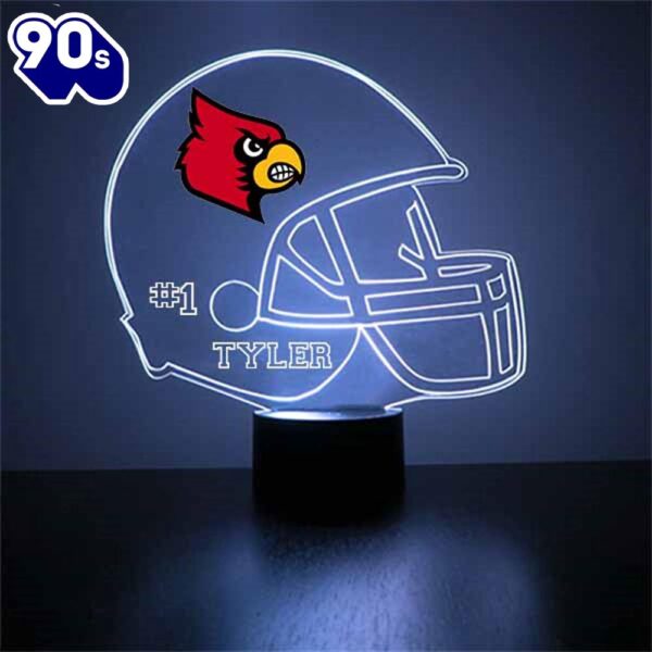 Louisville Cardinals Helmet Led Light Sports Fan Lamp Custom Light Gift Christmas
