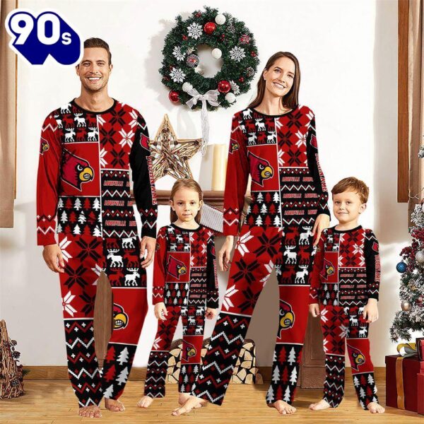 NCAA Family Pajama Sets  Louisville Cardinals Pajamas Personalized