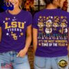 LSU Tigers 2026 NCAA Autumn Festive Cheer T Shirt , Trending NCAA 3D Tee