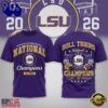 LSU Tigers NCAA Road to Glory 2026 Football Champions 3D Shirt , Trending NCAA 3D Tee