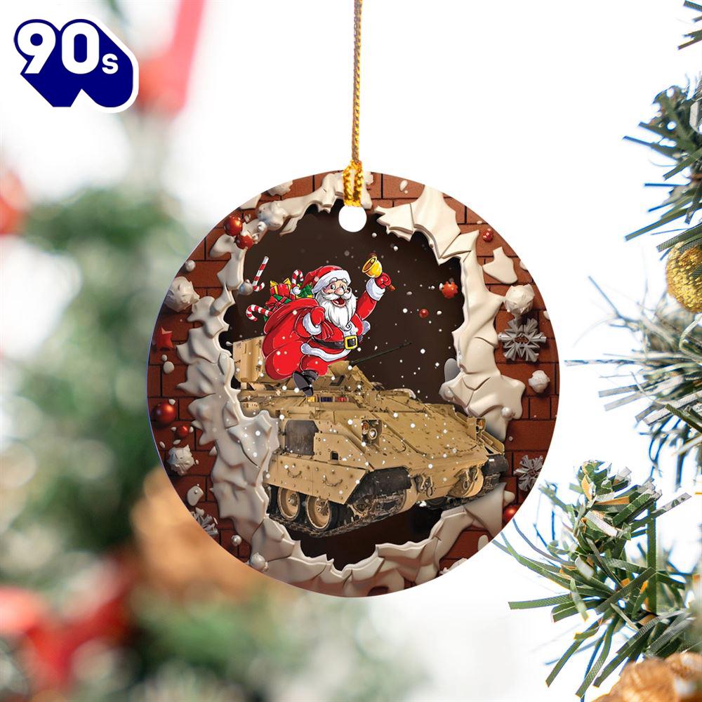 M2A3 Bradley Christmas Ceramic Ornament M2A3 Bradley Christmas Ceramic Ornament
