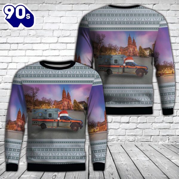 Macon County, North Carolina, Macon County Ems Christmas Aop Ugly Sweater