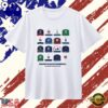 Major League Baseball The Cooperstown Collection Vintage Cap Collage T Shirt , Viral 2D Graphic Tee