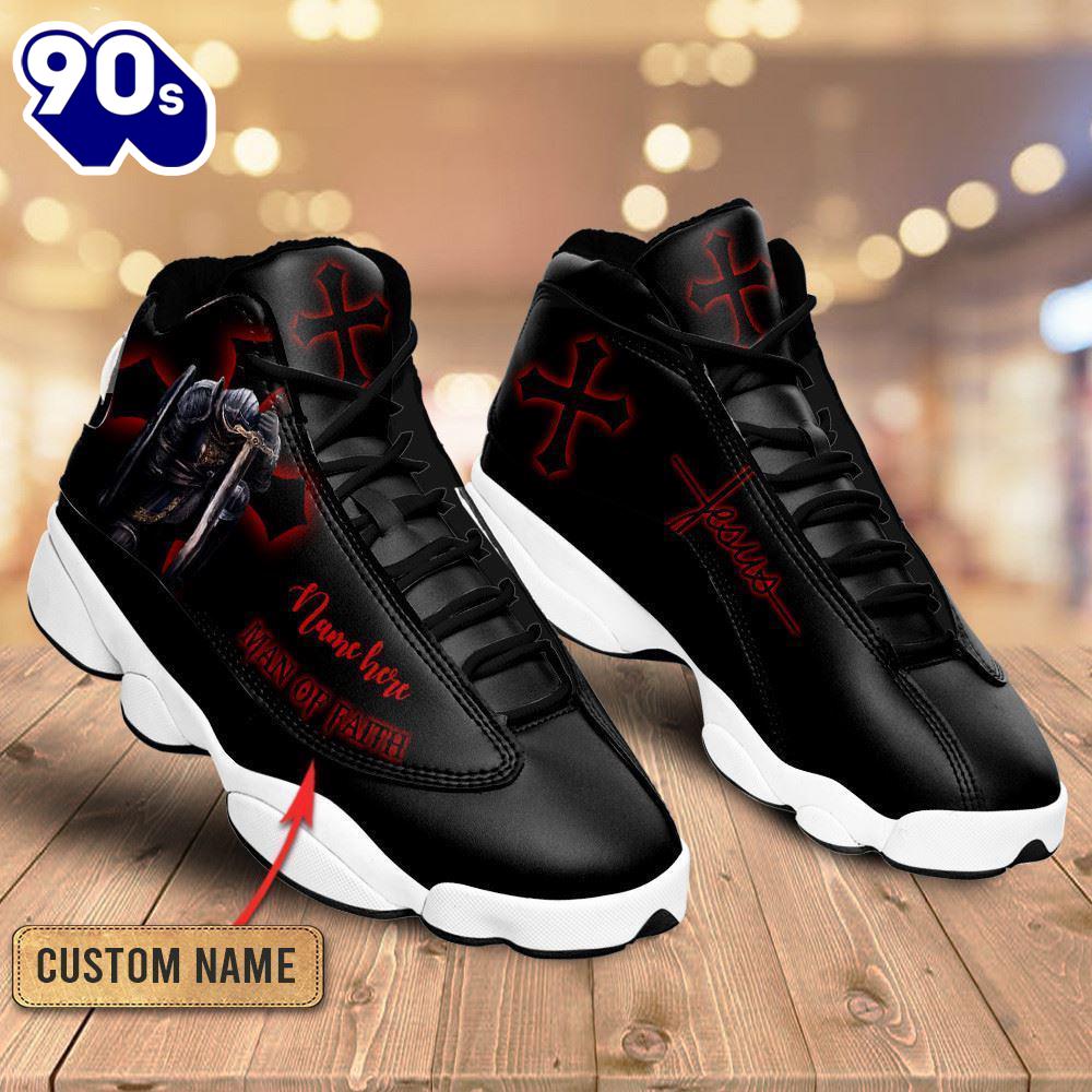 Man Of Faith Black Jesus Custom Name Jd13 Shoes For Man And Women Gift Christmas Man Of Faith Black Jesus Custom Name Jd13 Shoes For Man And Women Gift Christmas
