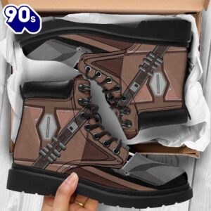 Mandalorian Leather Boots Bounty Hunter Style Custom