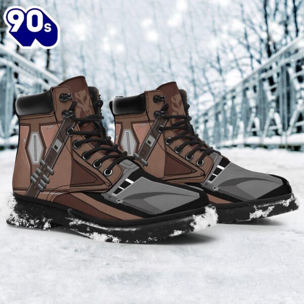 Mandalorian Leather Boots Bounty Hunter Style Custom