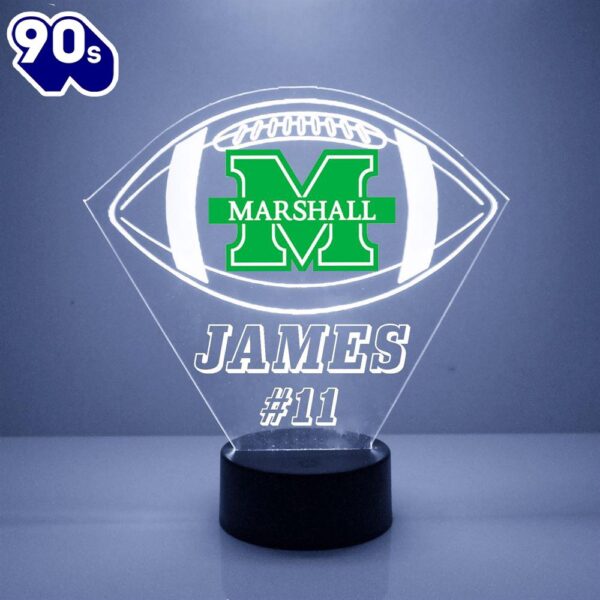 Marshall Thundering Herd Football Led Sports Fan Lamp Custom Light Gift Christmas