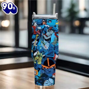 Marvel And DC Characters Design Leakproof Tumbler