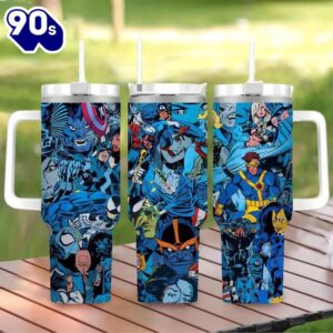 Marvel And DC Characters Design Leakproof Tumbler
