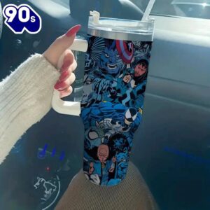 Marvel And DC Characters Design Leakproof Tumbler