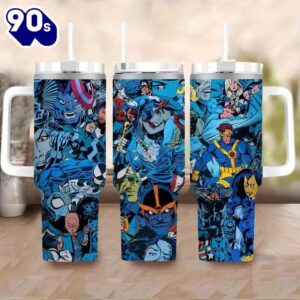 Marvel And DC Characters Design Leakproof Tumbler