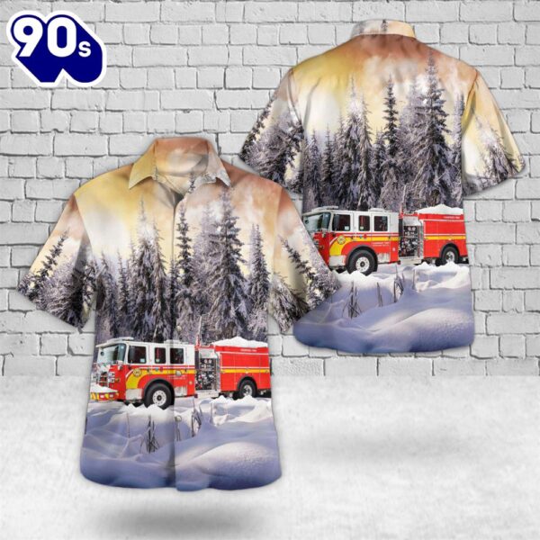 Mechanicsburg, Pennsylvania, Hampden Township Volunteer Fire Company Christmas Hawaiian Shirt