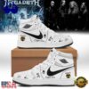 Megadeth 2026 Signed White Air Jordan 1 Hightop Shoes , Music Sneakers