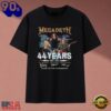 Megadeth 44 Years 1983 2027 Band Signatures Heavy Metal T Shirt, Trending Music 2D Tee