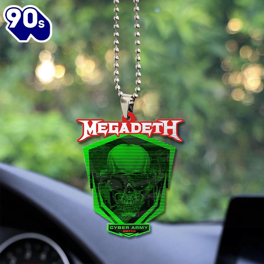 Megadeth Band Custom Shape 2-sided Acrylic Car Ornament  Christmas Day Megadeth Band Custom Shape 2-sided Acrylic Car Ornament  Christmas Day