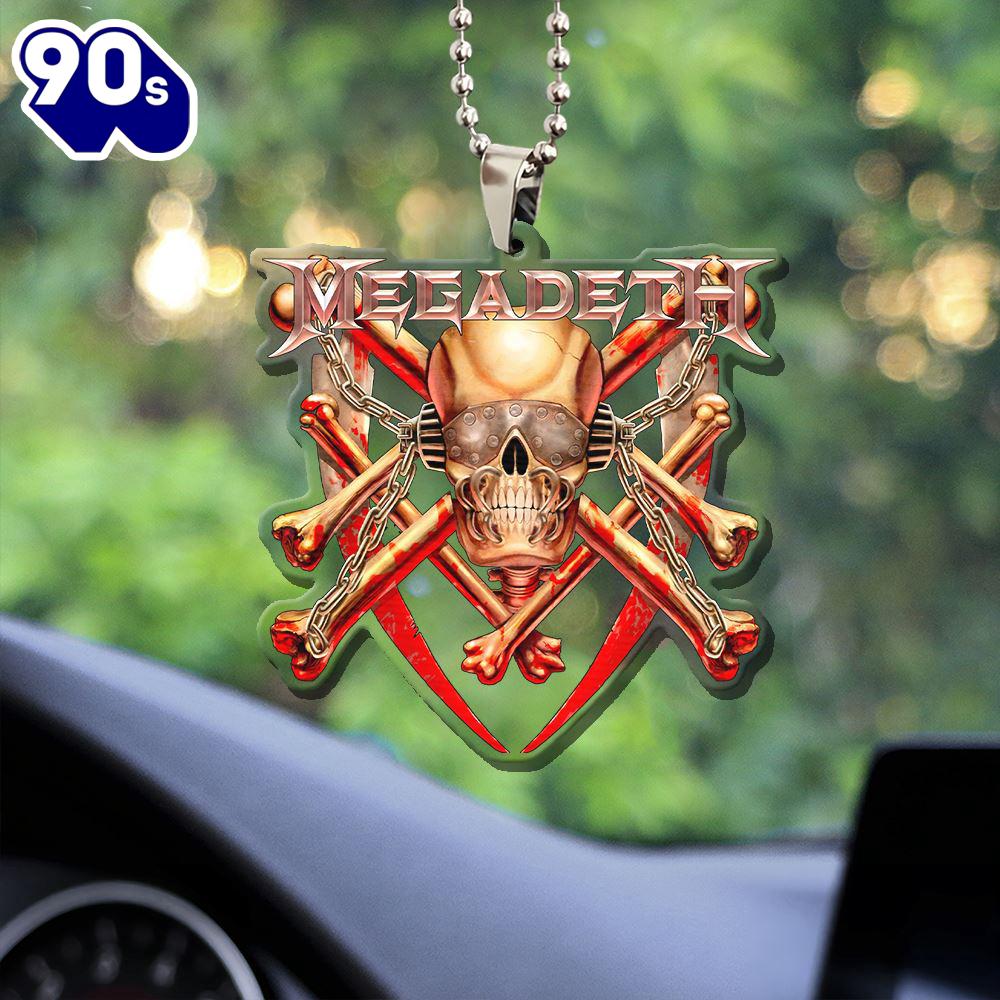 Megadeth Band Custom shape Clear 1-sided Acrylic Car Ornament Gift For Xmas Christmas Day Megadeth Band Custom shape Clear 1-sided Acrylic Car Ornament Gift For Xmas Christmas Day