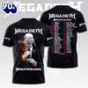 Megadeth Band World Tour 2026 3D Shirt