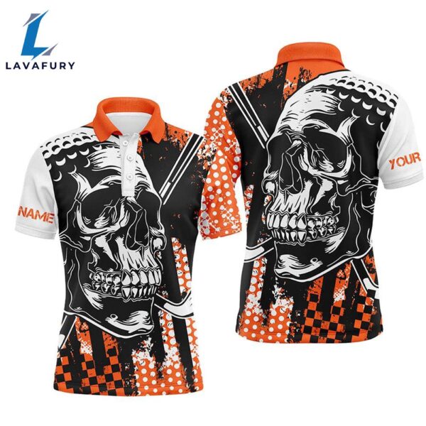 Mens Golf Polo Shirts Golf Skull Golf Clothes   Gift Christmas