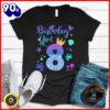 Halloween 2025  Mermaid Birthday Girl 8 Year Old Its My 8th Bday Mermaid T-Shirt