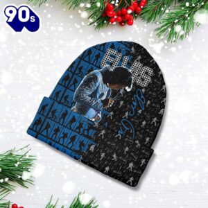 Merry Christmas 2024 Elvis Presley Beanie Hat Gift Xmas