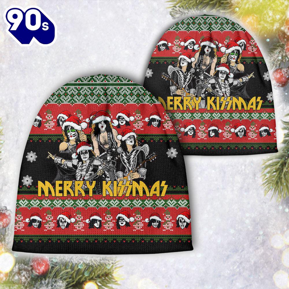 Merry Christmas 2024 Kiss Band Beanie Hat Gift Xmas Merry Christmas 2024 Kiss Band Beanie Hat Gift Xmas