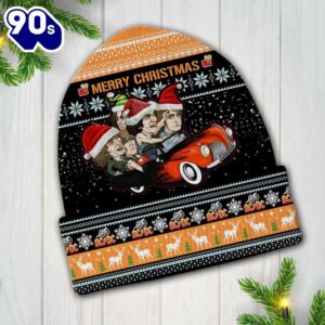 Merry Christmas ACDC Beanie Hat Xmas 2024 Gift Xmas
